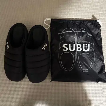 SUBU 스브 샌들 블랙 사이즈 2 26~27.5cm 스테디셀러