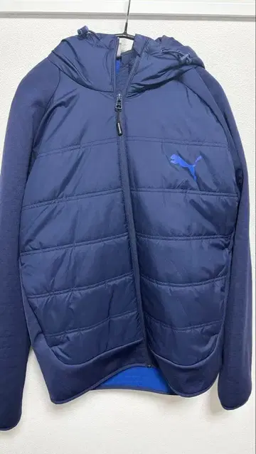 PUMA 후드 부착 네이비 자켓 L