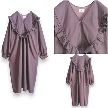 [ merry jenny ] 메리제니 프릴 칼라 퀼팅 원피스