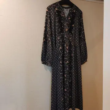 꽃무늬 원피스 블랙