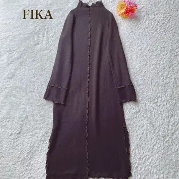 FIKA 피카 [ M ] 다크 브라운 롱 니트 원피스 캐주얼