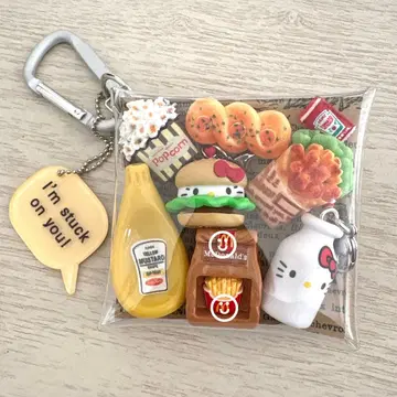 가챠 파우치 키티 아메리칸 햄버거 밀크