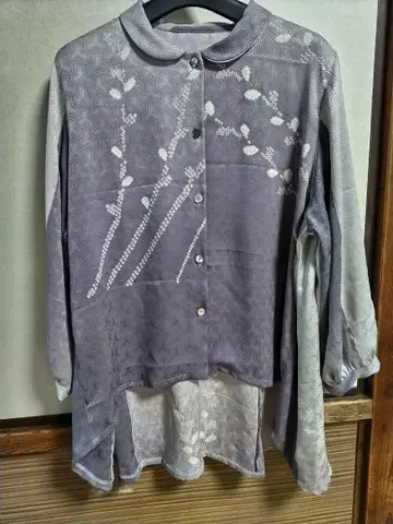 기모노 리메이크 블라우스 L 사이즈