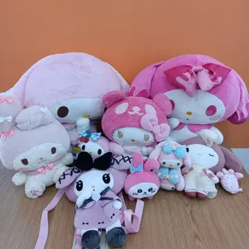 산리오 마이멜로디 봉제 인형 묶음 판매 11점 낱개 판매 불가