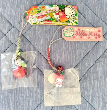 [신슈 한정] 지역 한정 키티 사과 페어리 스트랩 세트 낱개 판매