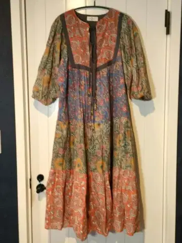 절개 인도면 원피스