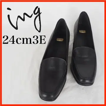 O7017*ing*잉그*로퍼펌프스*24cm3E*블랙