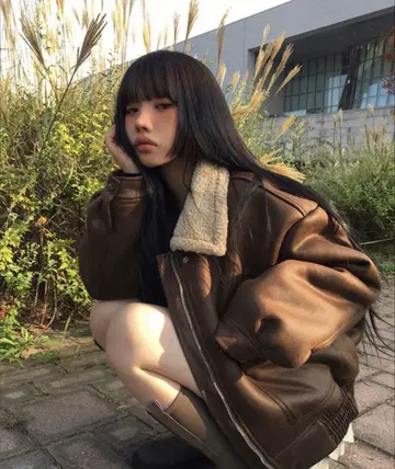 SONA 퍼 스웨이드 무스탕