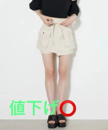 rienda 2way 랩 벨트 숏팬츠