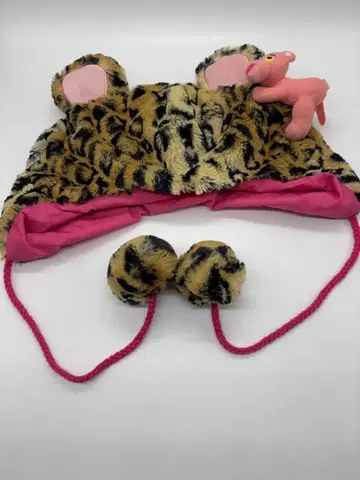 [새상품급] 핑크 퍼스 무늬 팬캡 USJ