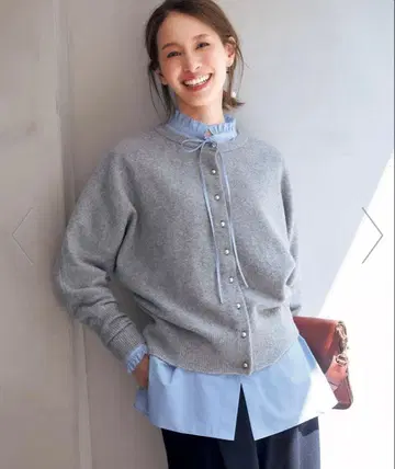 3색 세트 앙피로 2way 가디건 M 더블 스탠다드 니트 plst