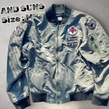 AND SUNS MA-1 자켓 올리브