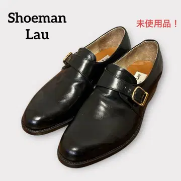 슈만라 우 몽크 스트랩 골드 금장 장식 가죽 빌드 라이트 밑창