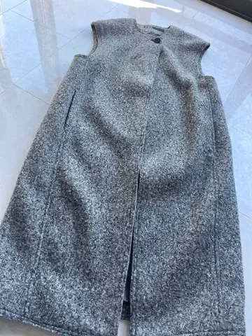 ZARA 롱베스트 믹스 그레이