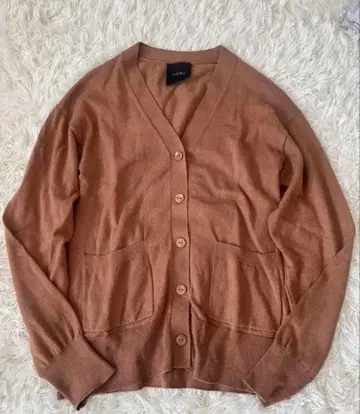 컨디션 최상 N.O.R.C 코튼 캐시미어 니트 가디건 캐시미어 혼방