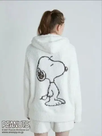 즉시 완판 젤라또피케 PEANUTS 스누피 자카드 후드티