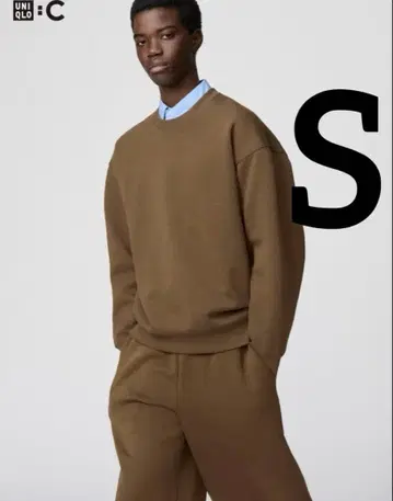 [거의 미사용] UNIQLO C 오버사이즈 스웨트 셔츠 브라운 S
