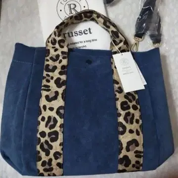 새상품 WEB 한정판 러셋 레오파드 핸들 토트 정가 23,650엔