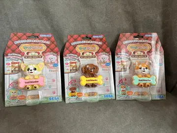 반지 강아지 강아지 피규어 3개 세트