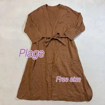 Plage 브라운 롱 원피스 프리 사이즈