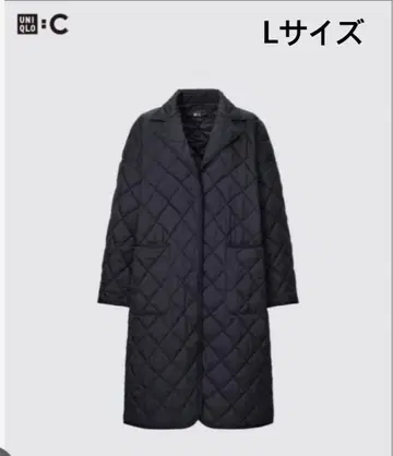 UNIQLO C 유니클로 퍼프 테크 오버사이즈 다이아 퀼팅 코트
