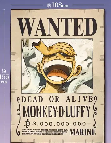 [ 원피스 ] 몽키 D 루피 수배서 담요