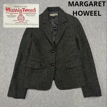 새상품급 마가렛호웰 해리스 트위드 테일러드 자켓 싸개 버튼