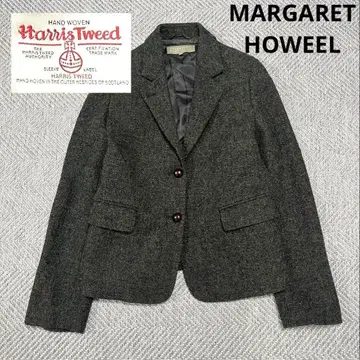 새상품급 마가렛호웰 해리스 트위드 테일러드 자켓 싸개 버튼