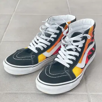 VANS SK8 HI Flame 반스 파이어 패턴 26cm