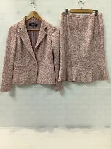 12.18 A384 라핀 블랑 스커트 셋업 살몬 핑크