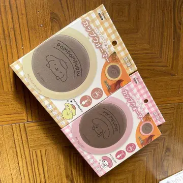 USB 전원 폼폼푸딩 마이멜로디 온열 히트 코스터 2개 세트