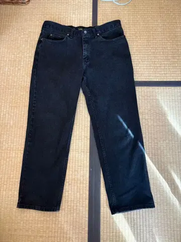 Lee 블랙 데님 스트레이트 팬츠