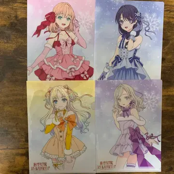 러브 라이브 __ 여자 아이돌 클럽 클리어 파일 4장 세트