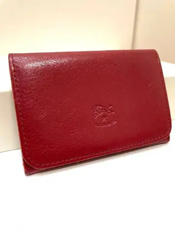 일비종떼 가죽 카드 케이스 레드