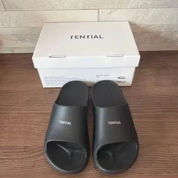 TENTIAL 블랙 리커버리 샌들 M 사이즈