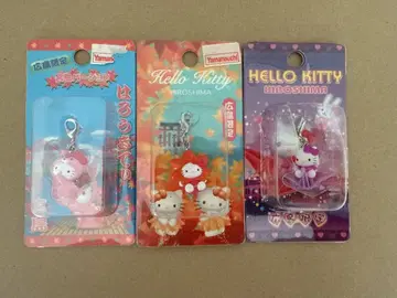 지역 한정 키티 헬로키티 지퍼 마스코트 히로시마현 한정 키티 3세트