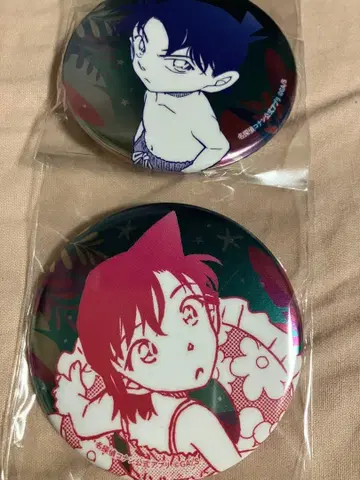 명탐정 코난 캔뱃지 남도일(쿠도 신이치) 유미란(모리 란)