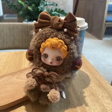 [3종 세트] 봉제 인형 옷 갈아입기 의류 펄 장식 리본과 퍼 스컬 팬더