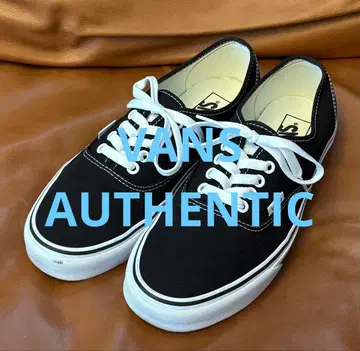 2회 착용 VANS 반스 AUTHENTIC 오센틱 블랙 26.5