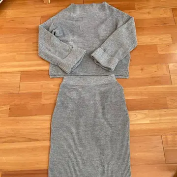 미사용 새상품 유나이티드 애로우즈 그린 라벨 릴랙싱 니트 투피스