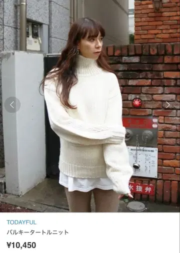 투데이풀 벌키 터틀 니트