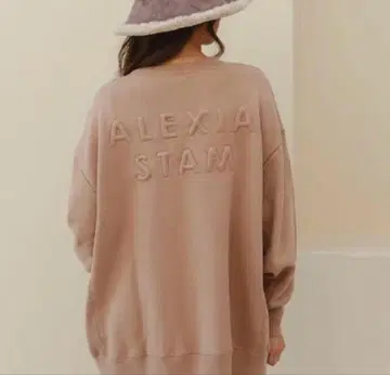 ALEXIA STAM 베이지 맨투맨