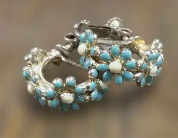 선착순! 큐트 빈티지! 데이지 블루 색상 귀찌