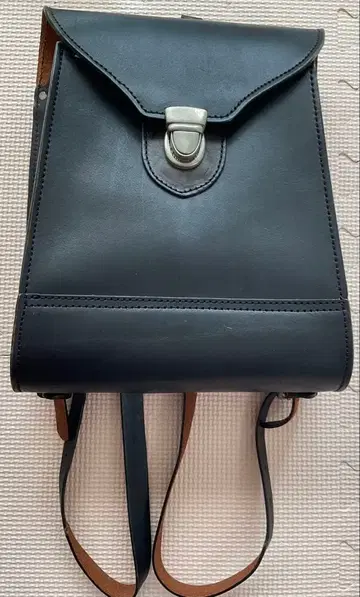 천연 가죽 백팩 앤티크 블랙