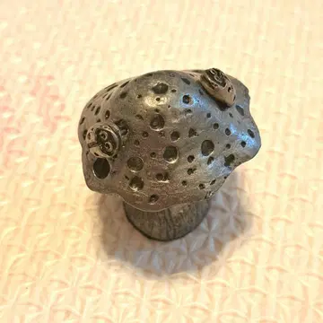 PEWTER GENUINE 무당벌레 귀걸이 버섯 케이스 금속제 피터