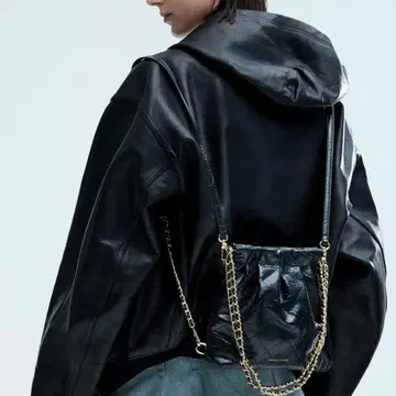 찰스앤키스 Duo 체인 핸들 투웨이 백팩 블랙