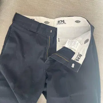 874 오리지널 핏 블랙 워크 팬츠 디키즈