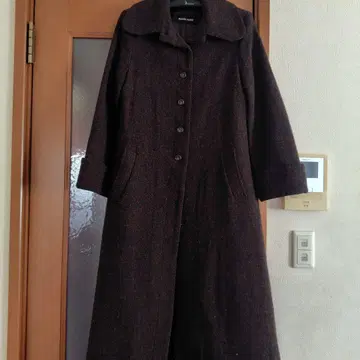 PEACE NOW 다크 브라운 롱 코트