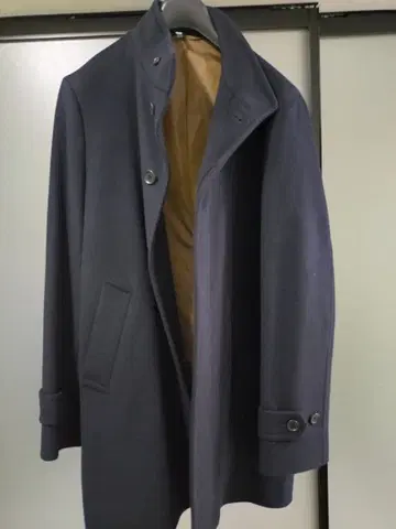 그린 라벨 릴랙싱 멜톤 스탠드 카라 코트 XL