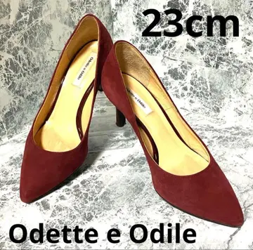 [ 상태 좋음 ] 오데트 에 오딜 버건디 스웨이드 스틸레토